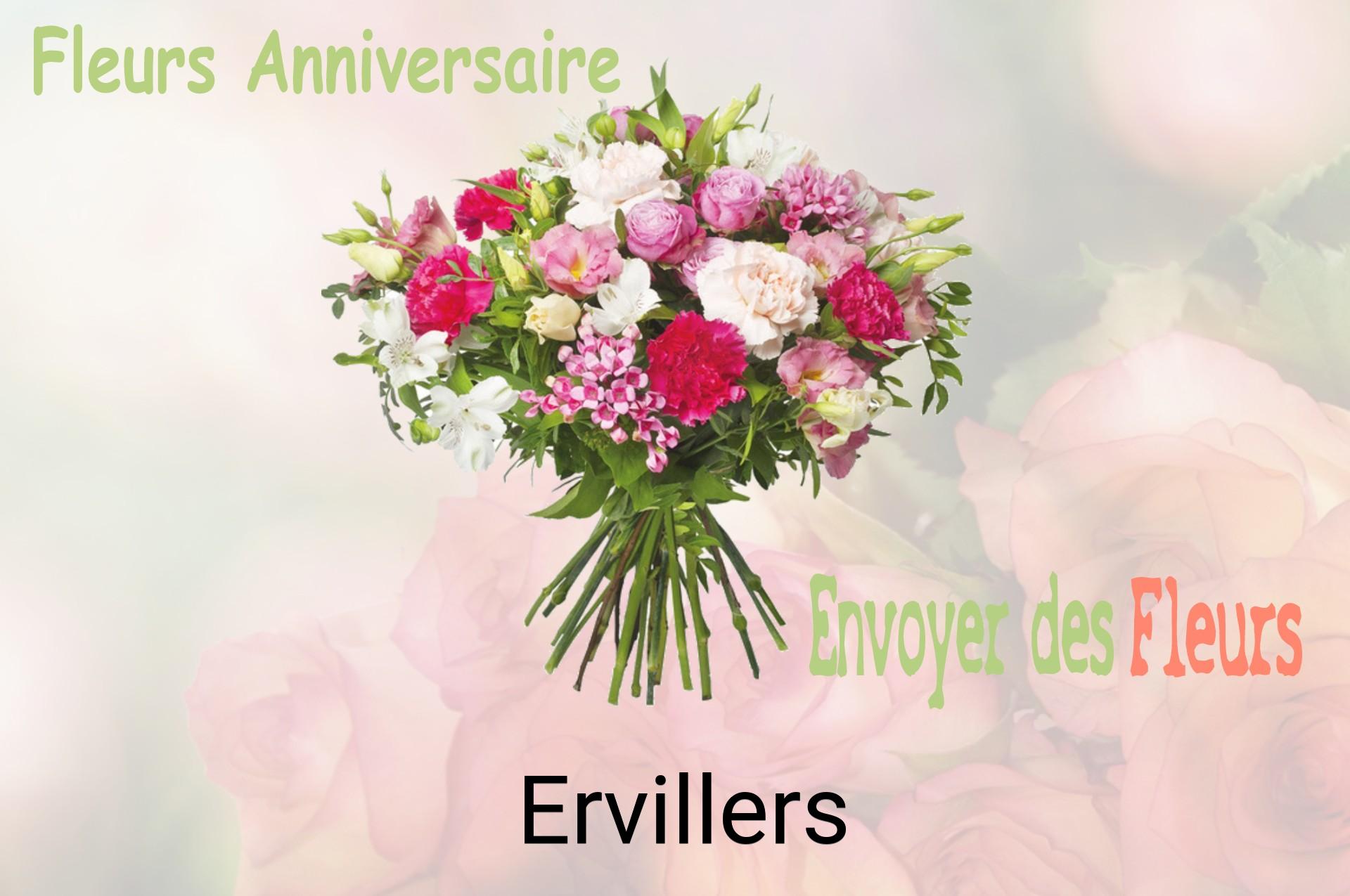 Bouquet de fleurs d’anniversaire livré à Ervillers