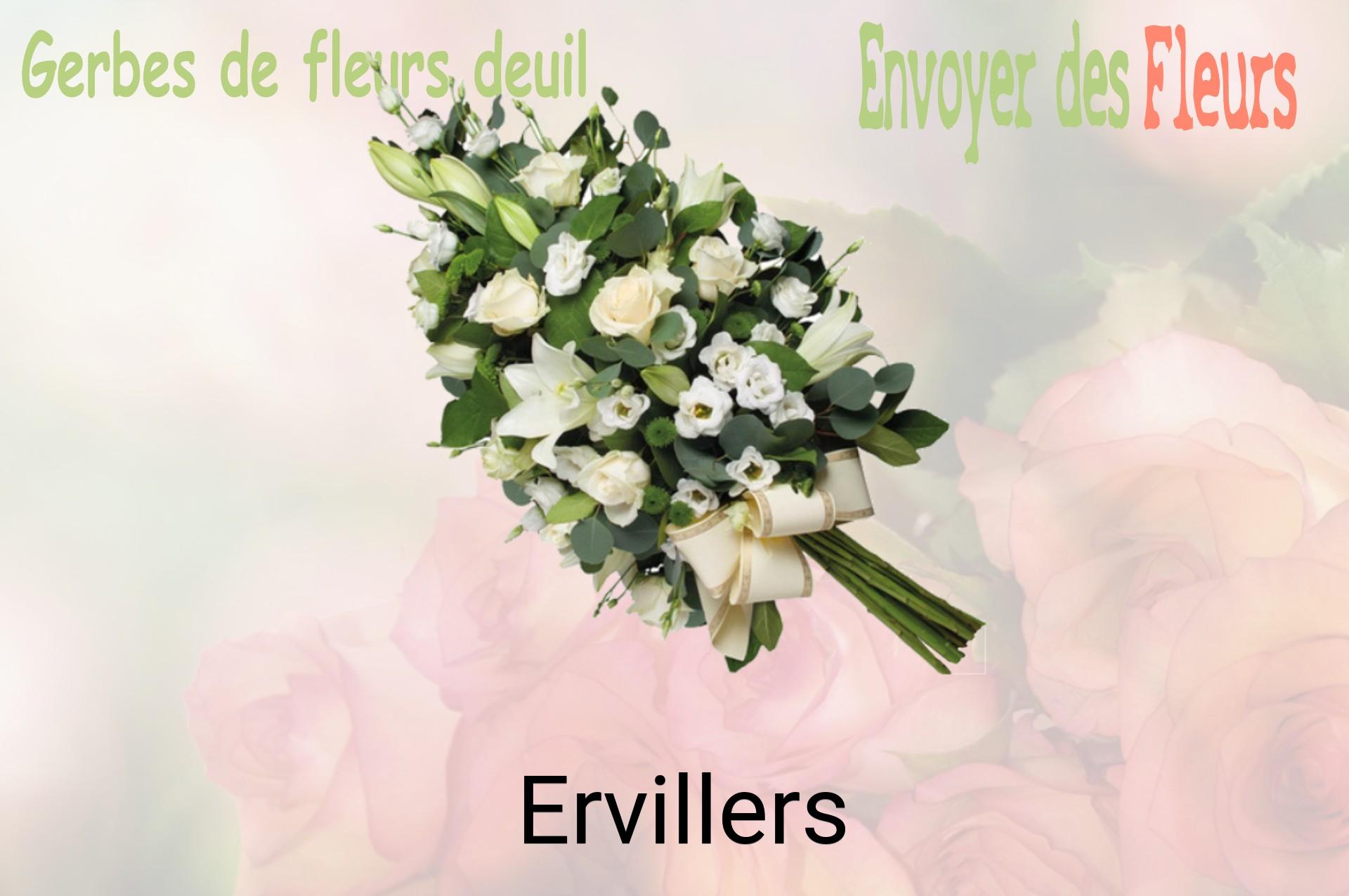 Gerbe de fleurs de deuil livrée à Ervillers
